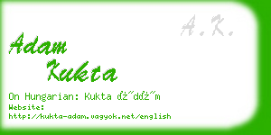 adam kukta business card